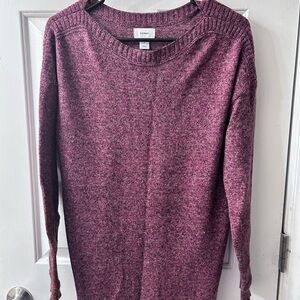 Old Navy Women's Maroon Crew Neck Sweater